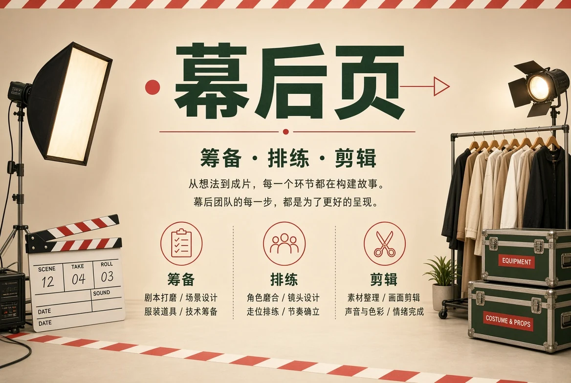 幕后页创作方法